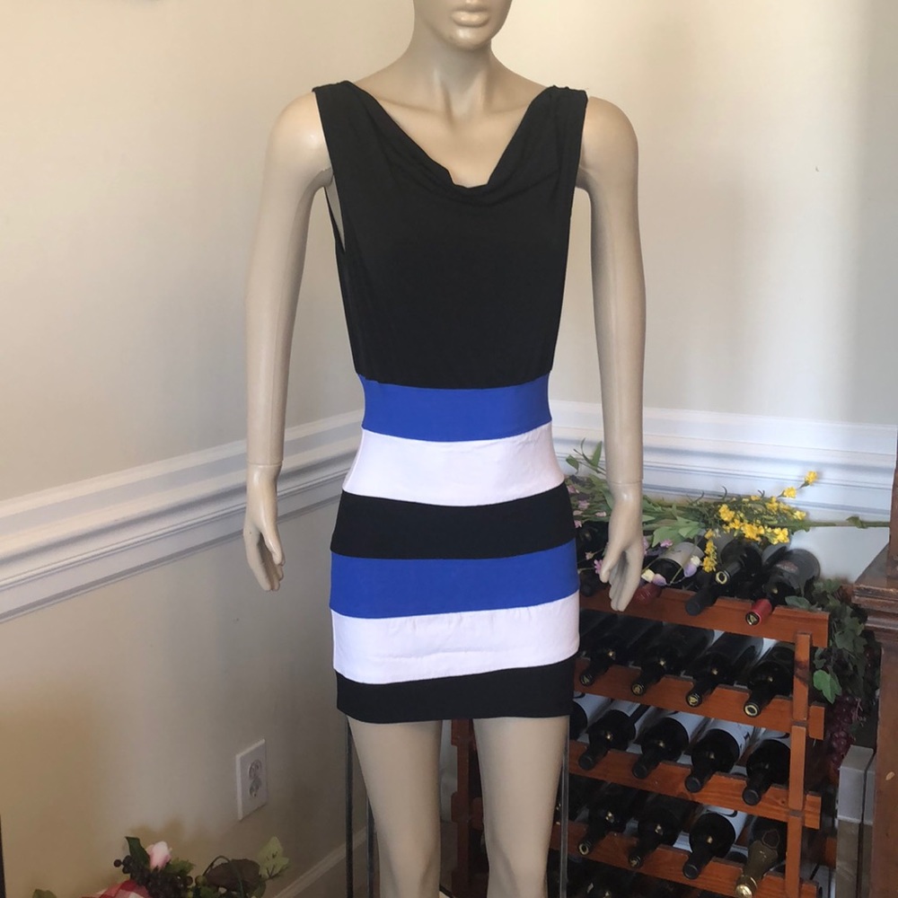 IZ Byer Color block mini dress